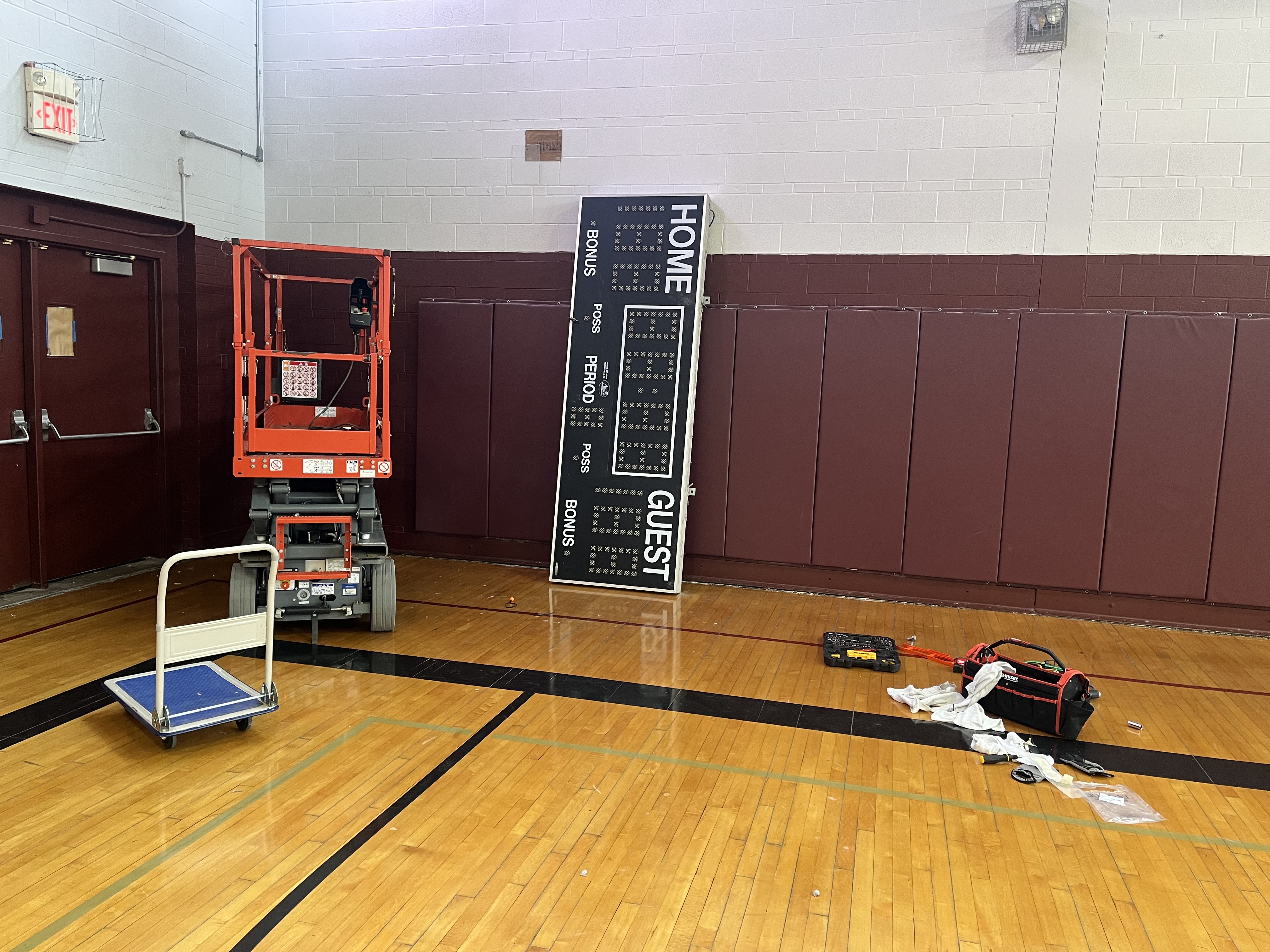 Scoreboard Installation Photo 1